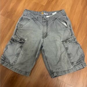 Carhartt Men's Charcoal Cargo Shorts Relaxed Fit Size 32
